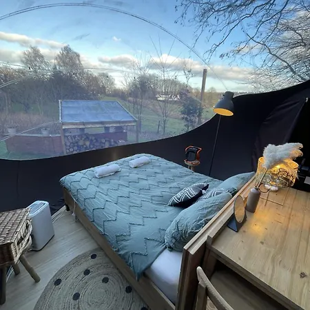 Luxury tent La Bulle Bien Belge Avec Jacuzzi *